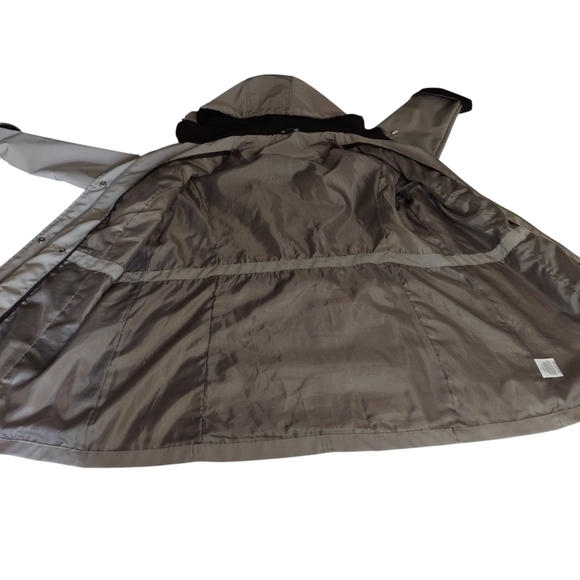 George Women's Jacket Full Zip Removable Hood Beige Color Size L Large 12-14 - Picture 8 of 10